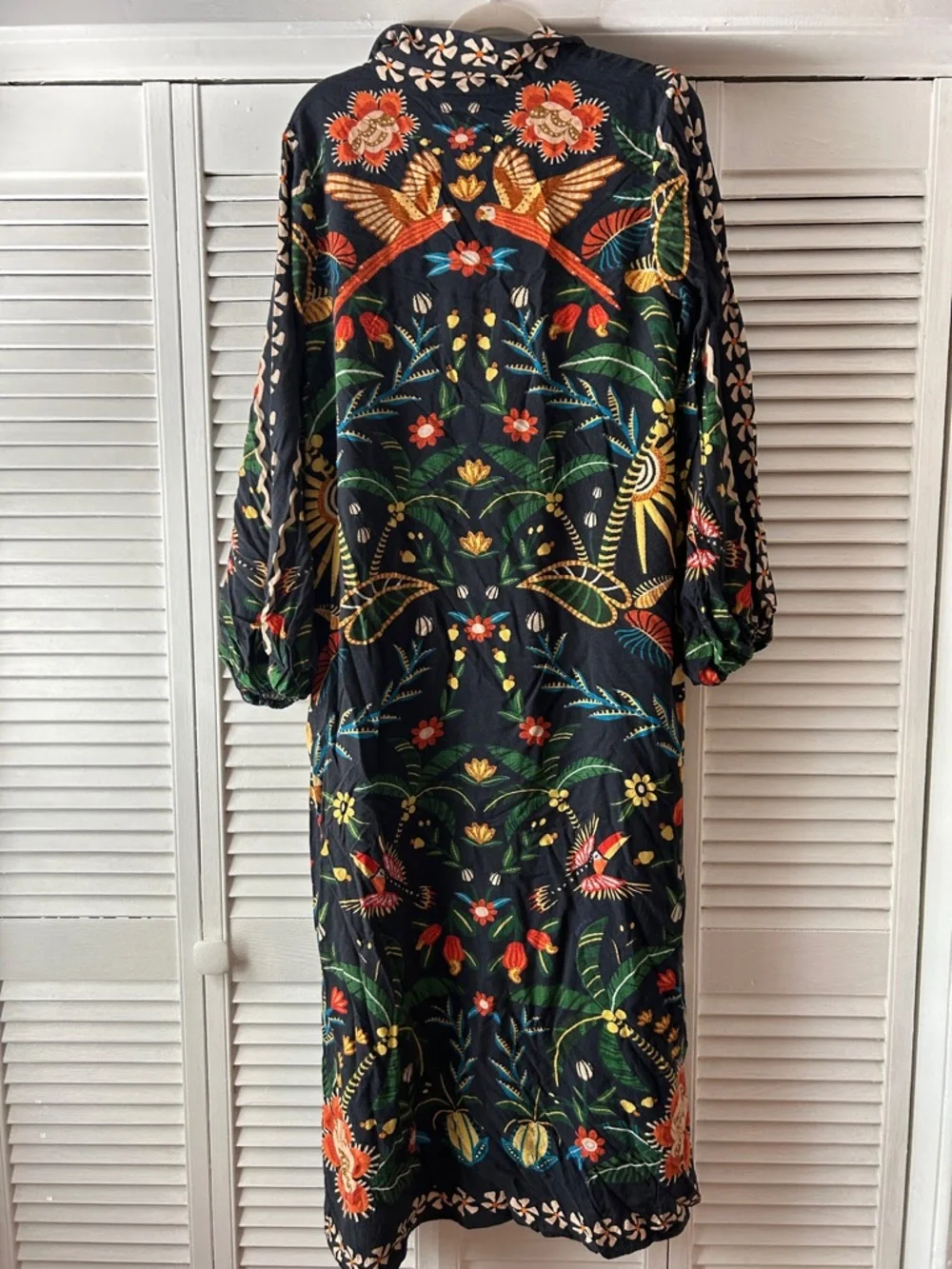 Farm Rio Anthropology button down floral shirt dress - Picture 6 of 6